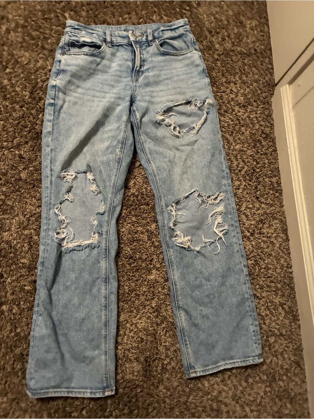 Light Blue Ripped Jeans